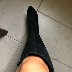 Jessica Simpson high black suede boots